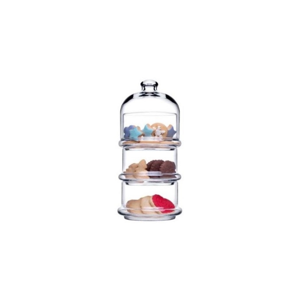 VILLA PATISSERIE 3PLE PLATE-DOME 3x505CC 26CM PLT/162 GB1.OB6. Espiel SP96815G1