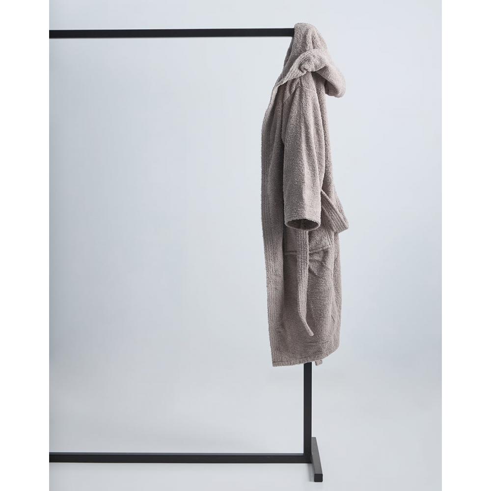 Unisex Βαμβακερό Πετσετέ Μονόχρωμο Μπουρνούζι με Κουκούλα Adore Small Άμμου Pennie 080529-04