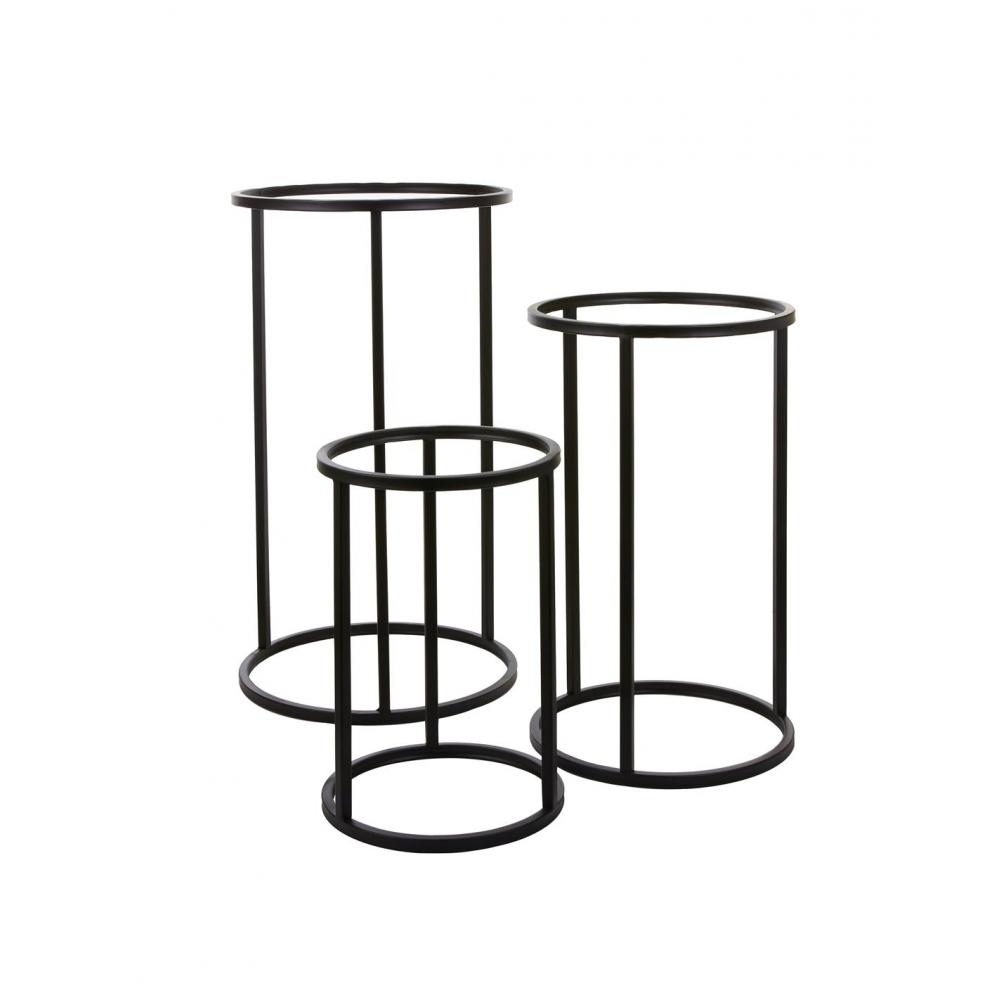 Ανθοστήλη μεταλ.μαύρη Φ37 Η60CM Plastona 02.1052936