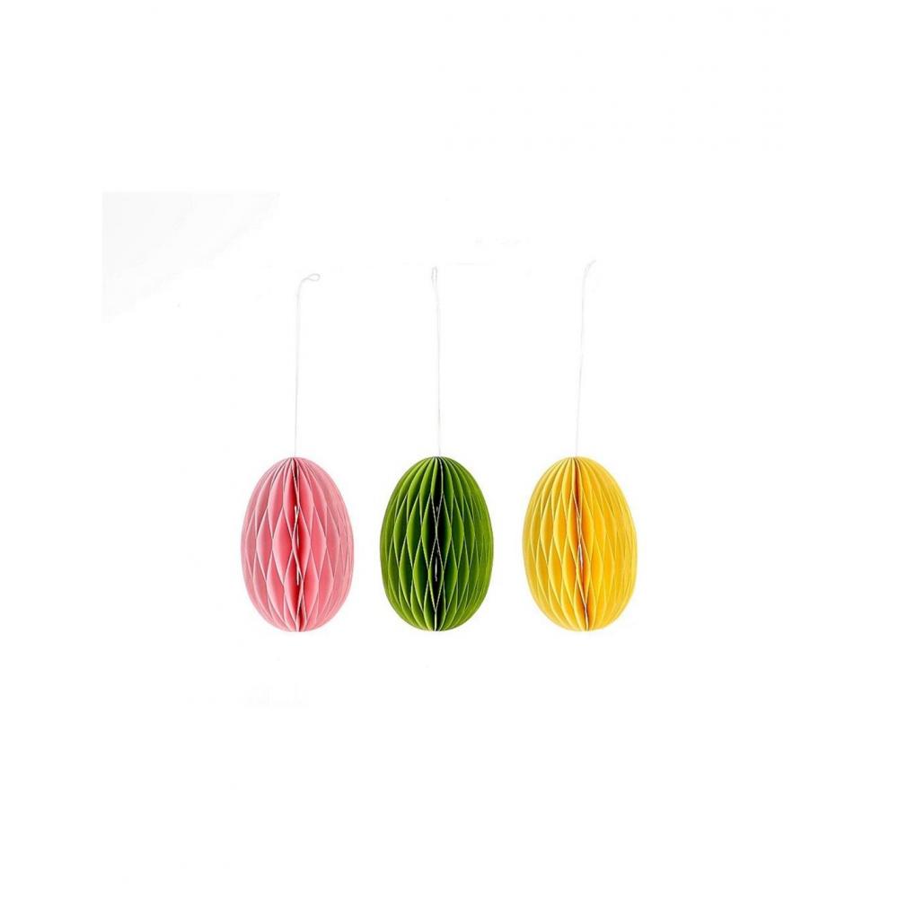 Αυγό χάρτινο ανοιγ. 3χρ.σ/3  Φ10Η16cm Plastona 012.862508001