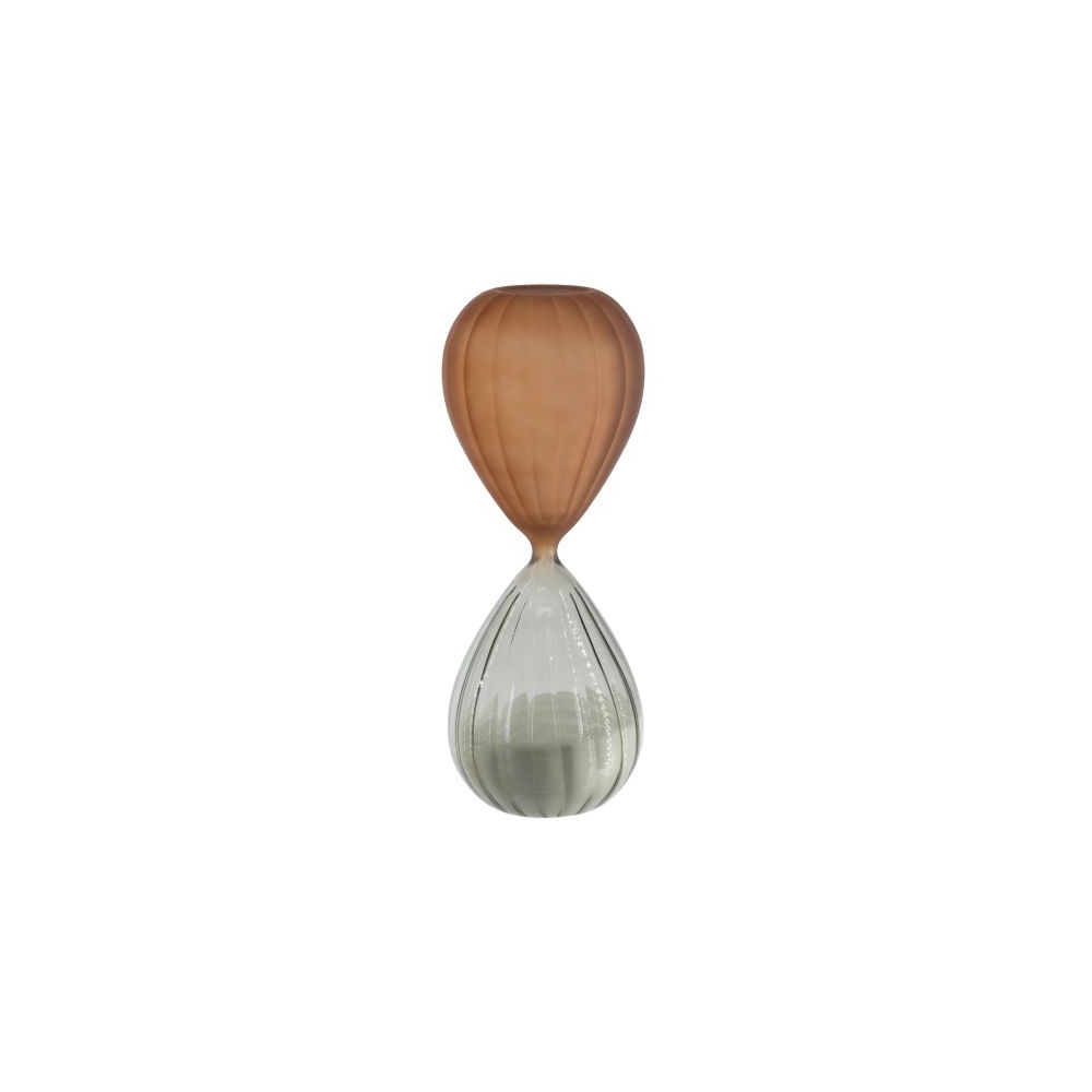 Artekko Hourglass Πολύχρωμη Ματ Γυάλινη Κλεψύδρα με Λευκή Άμμο (9.3x9.3x24.8)cm Artekko B0002