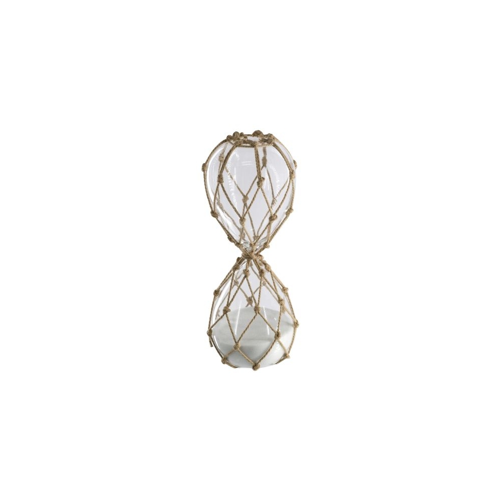 Artekko Hourglass Γυάλινη Κλεψύδρα με Σχοινί και Λευκή Άμμο (8.6x8.6x20.8)cm Artekko B0005