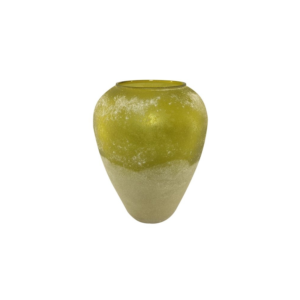 Artekko Frosted Γυάλινο Βάζο σε Πράσινο Απόχρωση (19.8x19.8x25.4)cm Artekko B4736-DS
