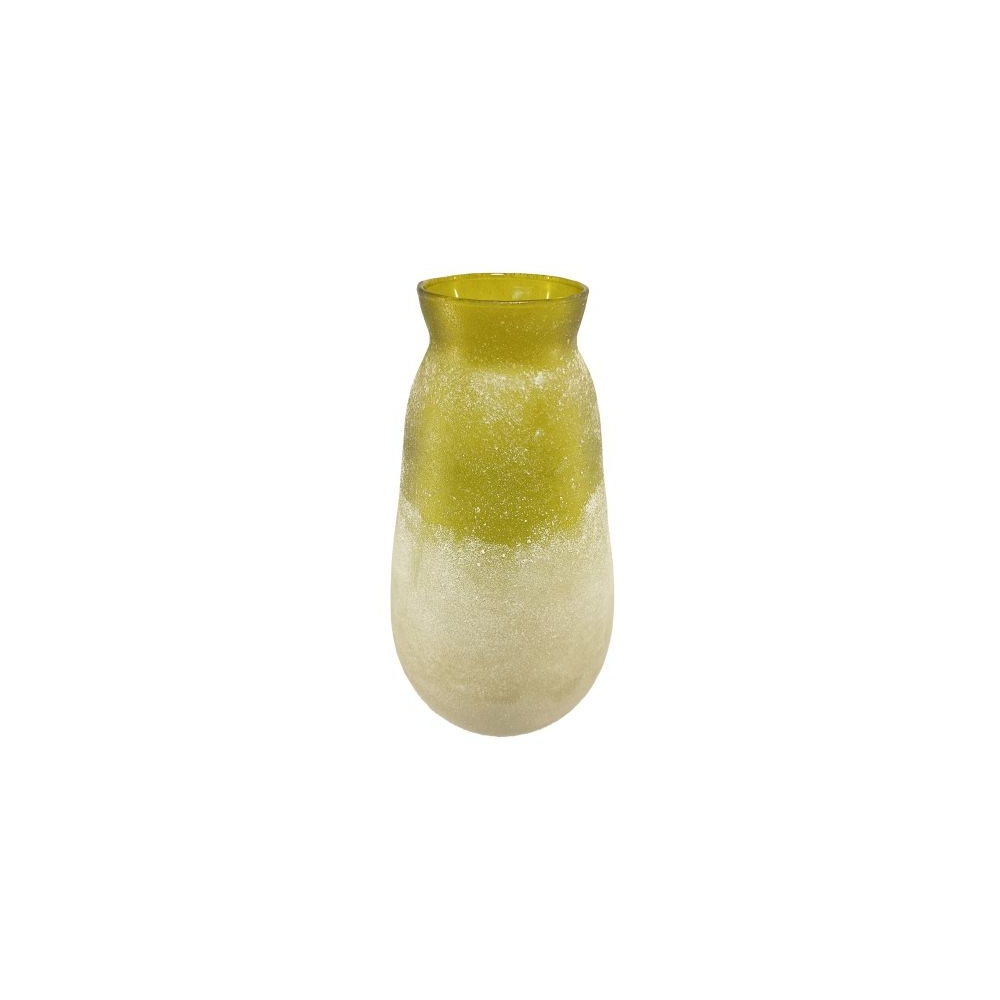 Artekko Frosted Γυάλινο Βάζο σε Πράσινο Απόχρωση (16.5x16.5x31.8)cm Artekko B4737-DS
