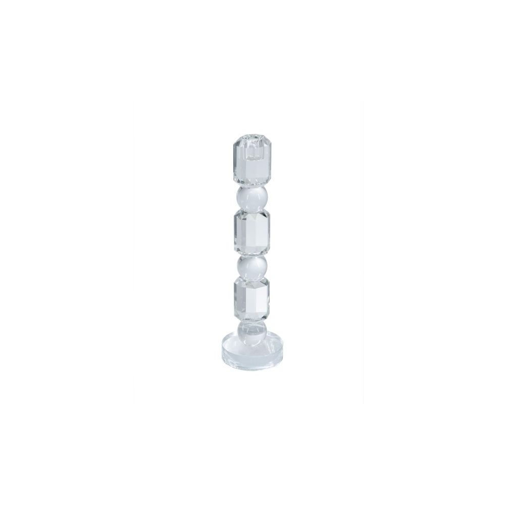 Artekko Glassy Διάφανο Γυάλινο Κηροπήγιο (8x8x29.5)cm Artekko B8599