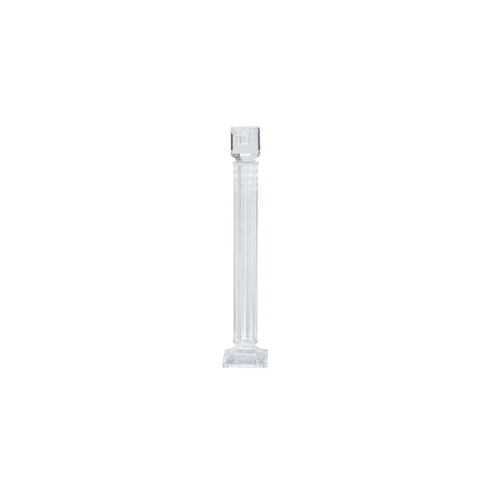 Artekko Glassy Διάφανο Γυάλινο Κηροπήγιο (9x9x46)cm Artekko B8601