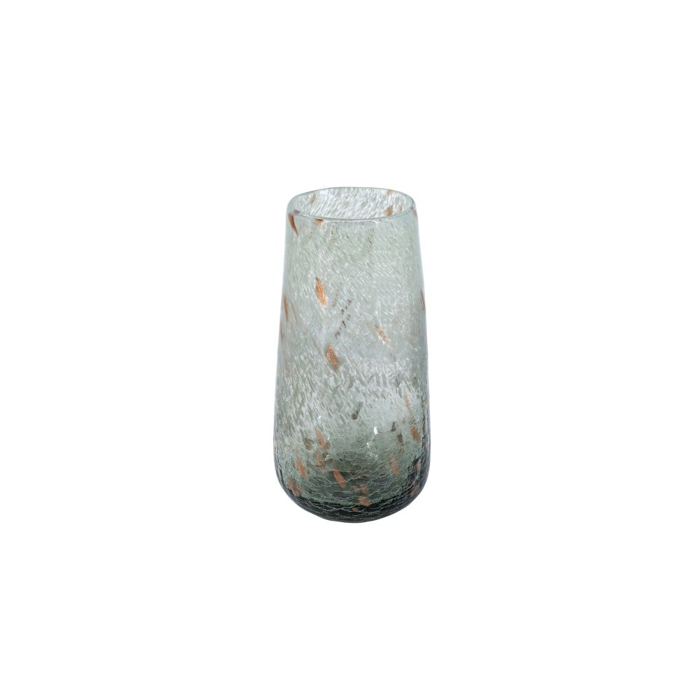 Artekko Twilight Γκρι Γυάλινο Διακοσμητικό Βάζο (15x15x30)cm Artekko B8669