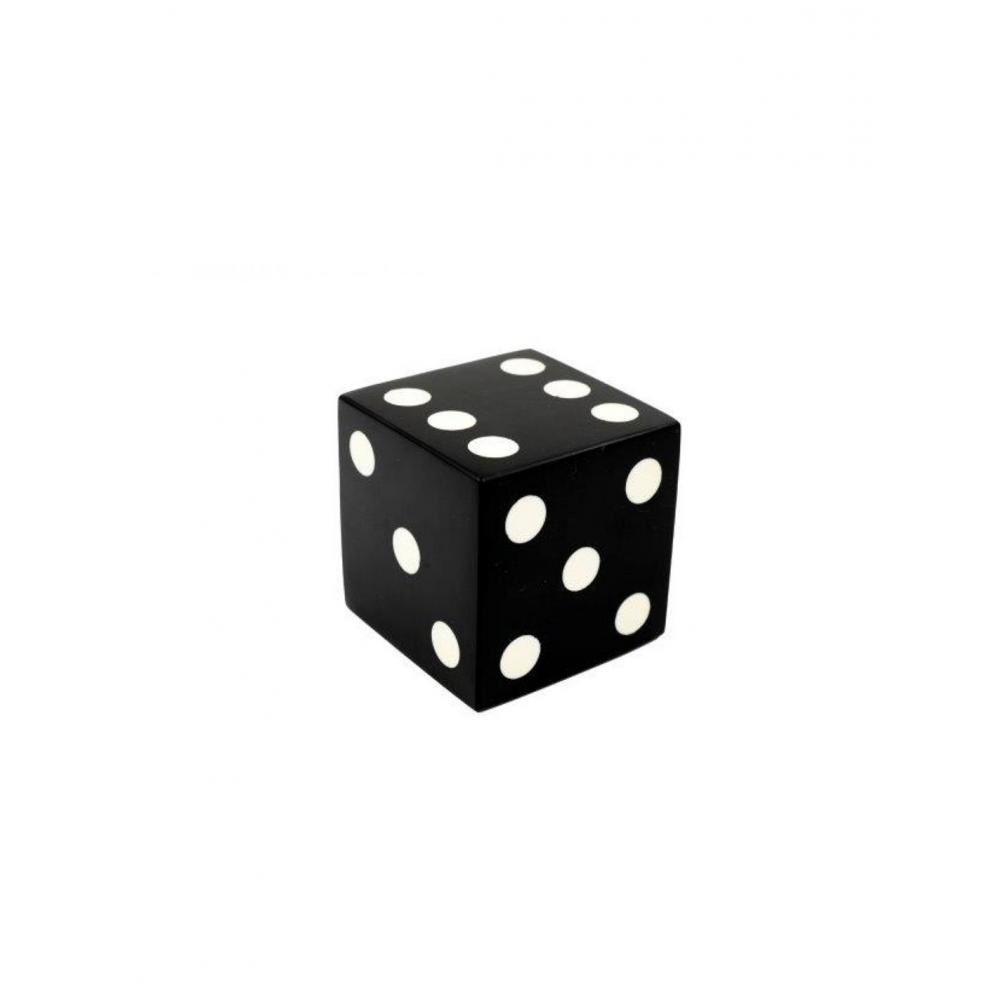 Βαρίδι χαρτιού(press papier) ζάρι μαύρο 8x8cm Plastona 014.OR8462