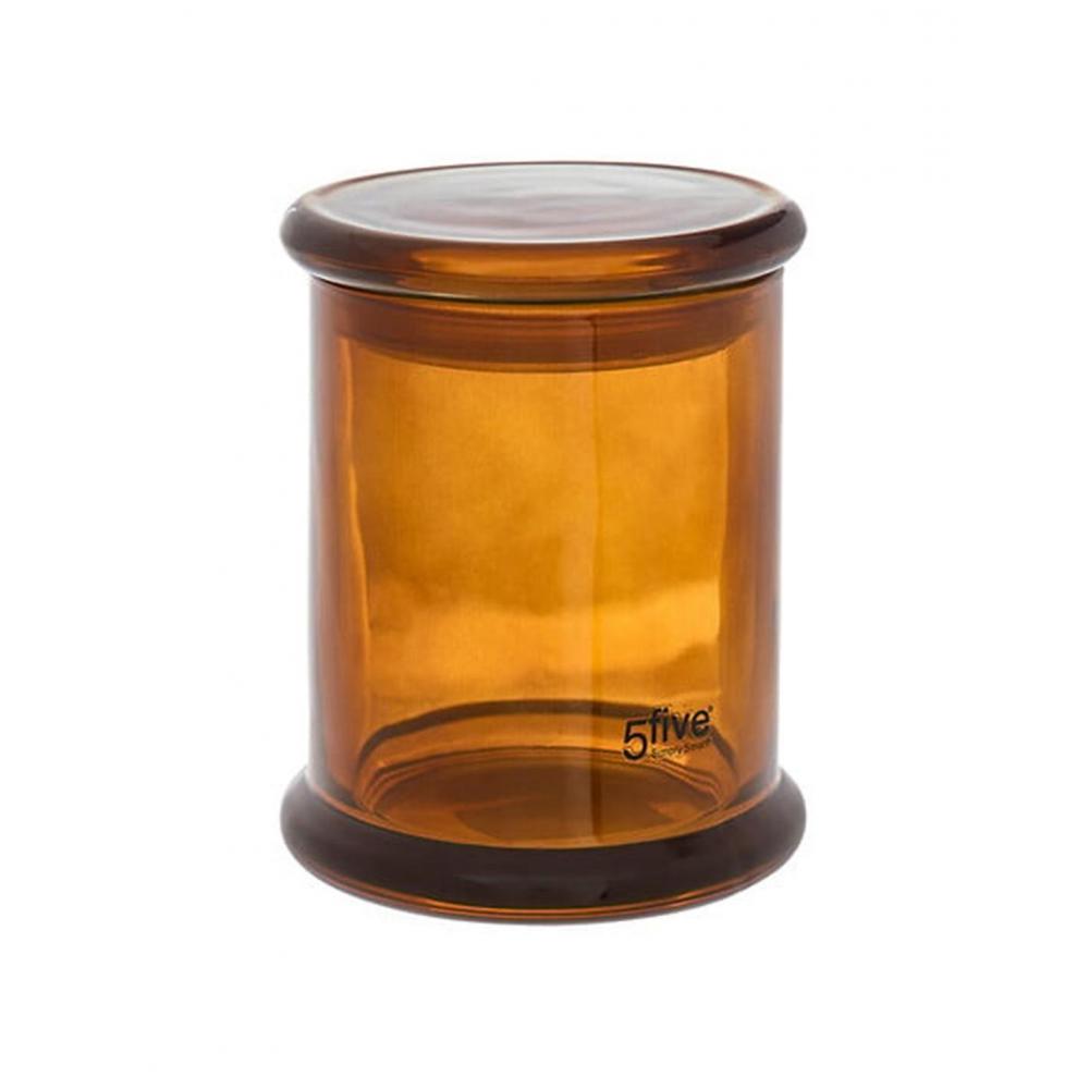 Βάζο αποθ.βαμβάκι μελί γυάλινο 9x11cm Plastona 07.214751