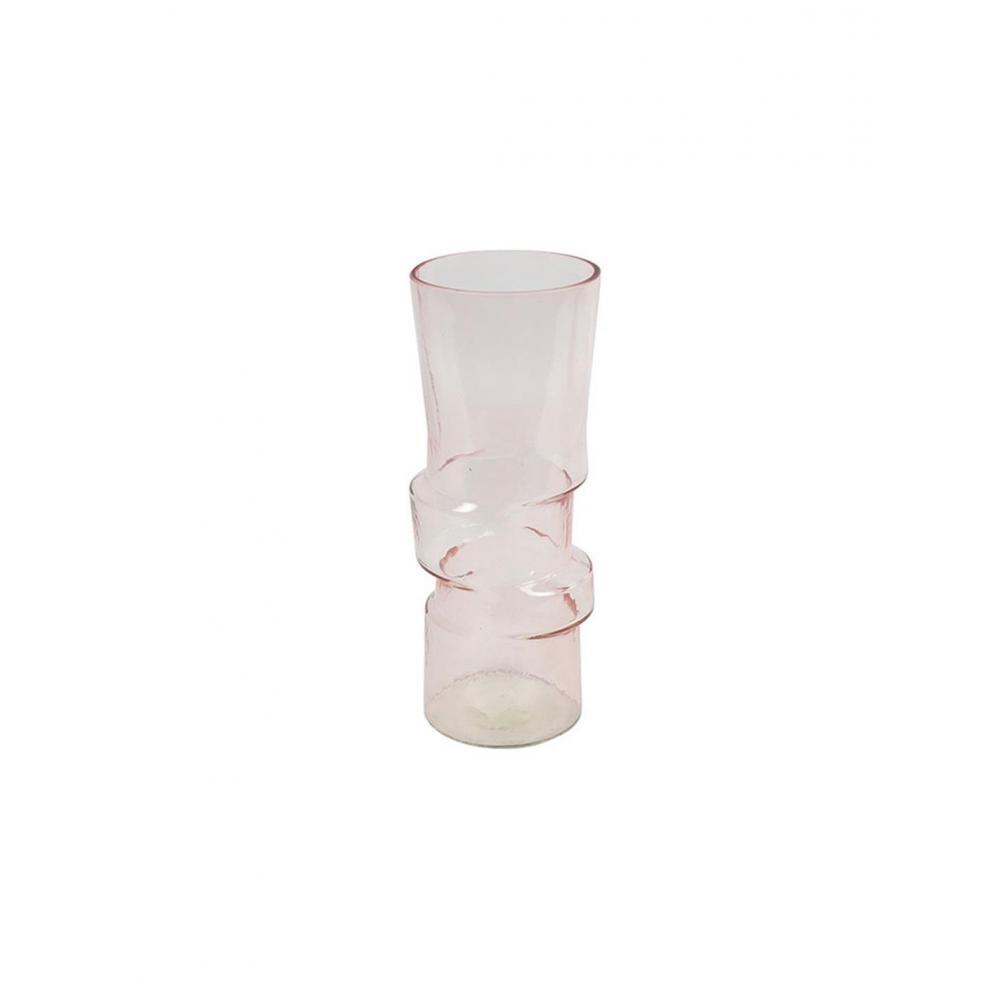 Βάζο γυαλ.Arabella ροζ 13,5Χ30 Plastona 013.797273