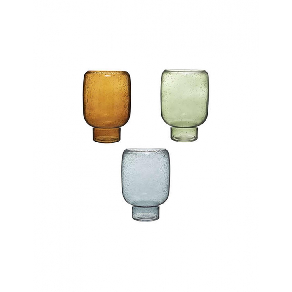 Βάζο γυαλ.Bubbly 17X24,5 3χρ. Plastona 07.185406