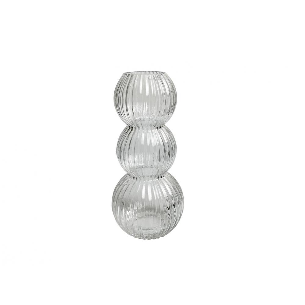 Βάζο γυαλ. διάφανο Φ14,5 Η32,5cm Plastona 00.03.32503