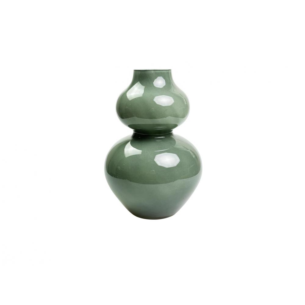 Βάζο γυαλ. γαλακτ.πράσινο Φ16,5Η24,5cm Plastona 00.03.32540