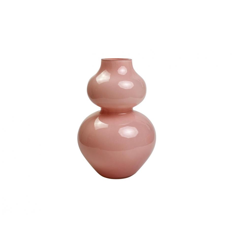 Βάζο γυαλ. γαλακτ.ροζ Φ16,5Η24,5cm Plastona 00.03.32541