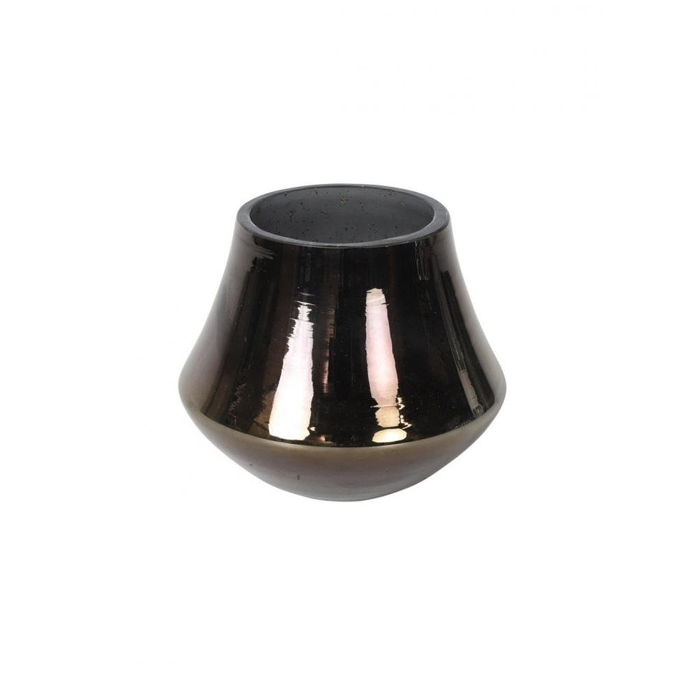Βάζο γυάλ. γκρι Φ12 Η10cm Plastona 013.802604