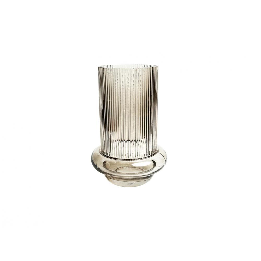 Βάζο γυαλ. γκρι Φ15Η23cm Plastona 00.03.32534