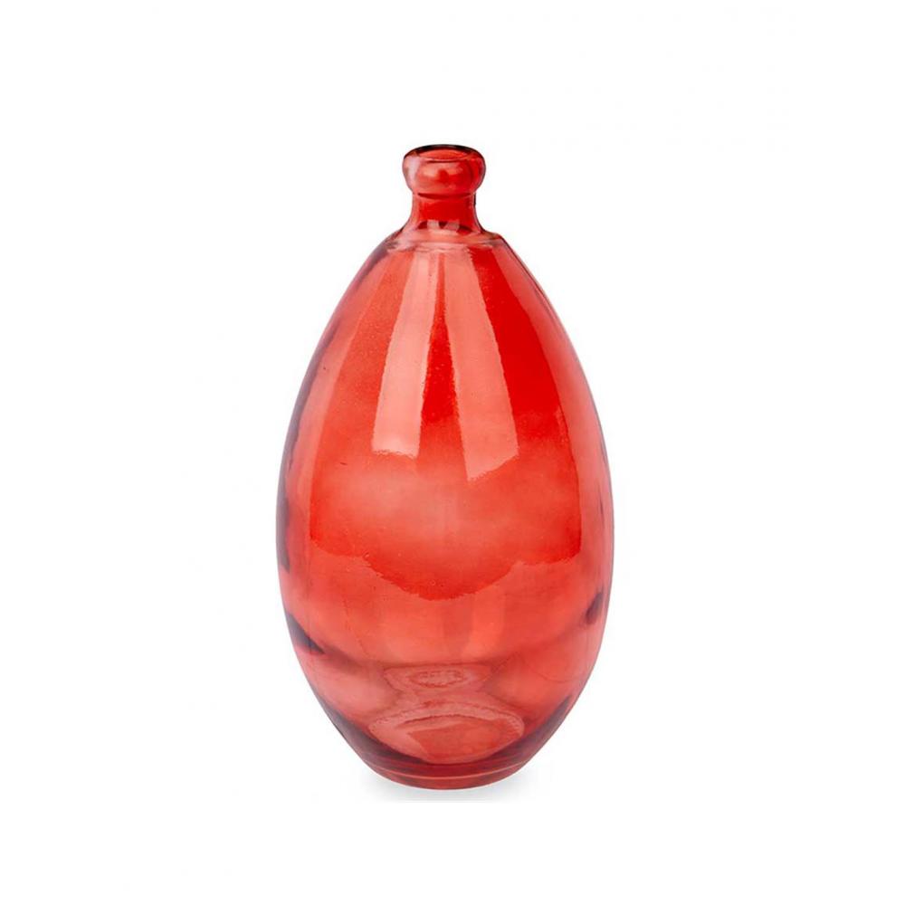 Βάζο γυάλ.κόκκινο στενό στόμιο Φ17Η30cm Plastona 029.86152