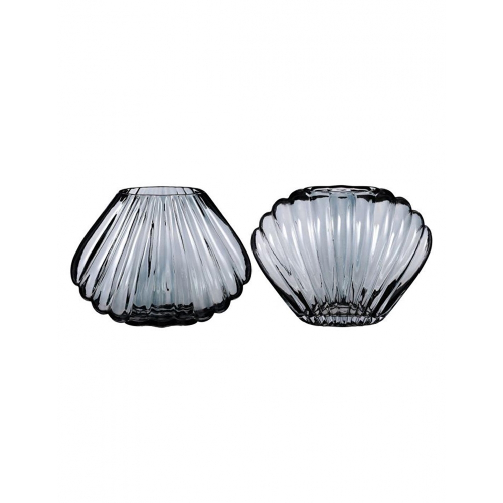 Βάζο γυαλ.κοχύλι 2σχ. 24,5Χ10,5Χ18,5 Plastona 02.1117346