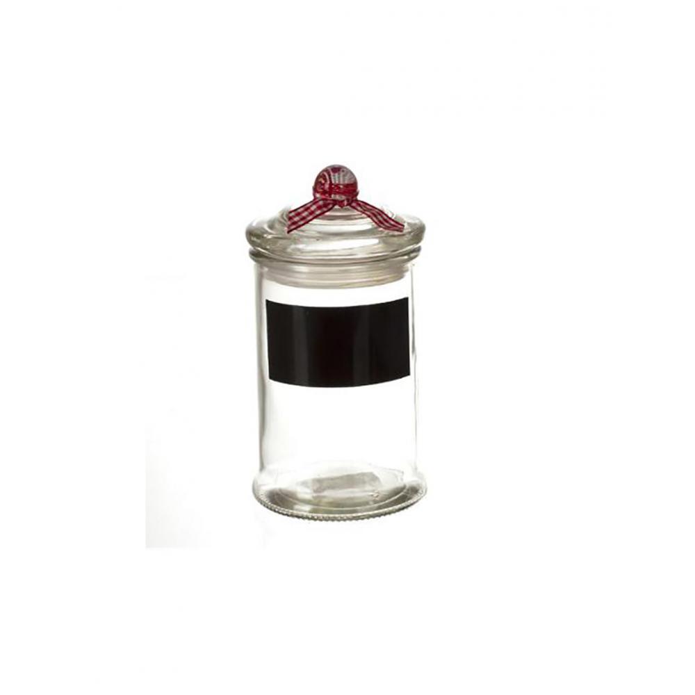 Βάζο γυαλ.με μαυροπίνακα 5.8Χ11,  120ml Plastona 07.125256