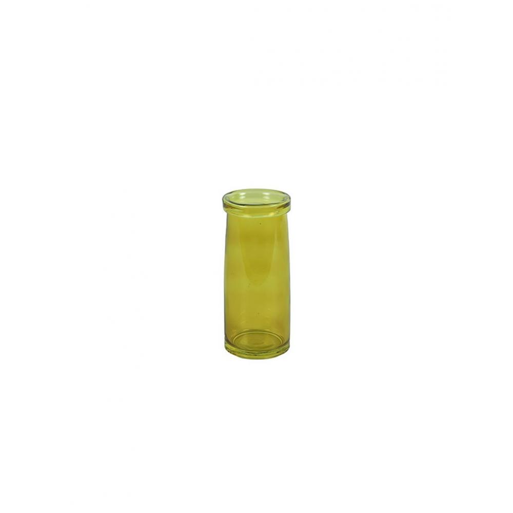 Βάζο γυάλ.μονολούλουδο κίτρινο 8x19cm Plastona 013.783911