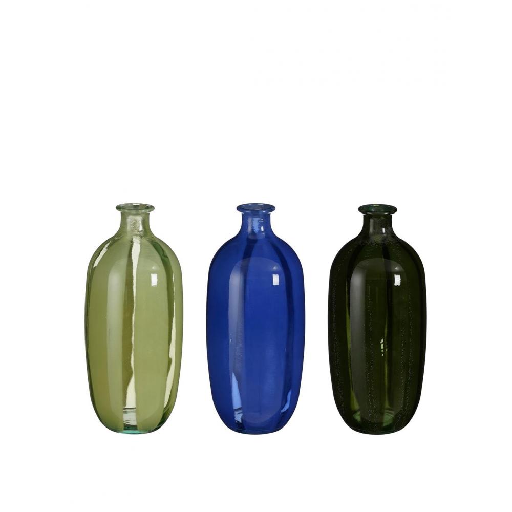 Βάζο ( ΔΙΑΛΟΓΗΣ ) γυάλ.MONTELLO. 3χρωμ. Φ13Η31cm Plastona 02.1155100