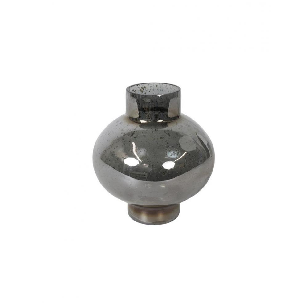 Βάζο γυάλ. Μπουλ γκρι Φ17 Η19,5cm Plastona 013.802616
