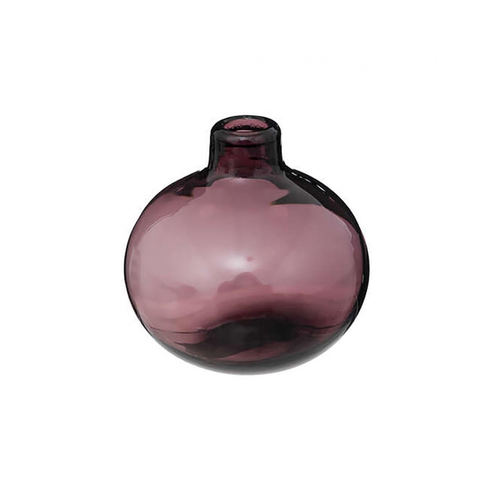 Βάζο γυαλ.μπουλ μωβ Φ12Χ11 Plastona 07.189165B