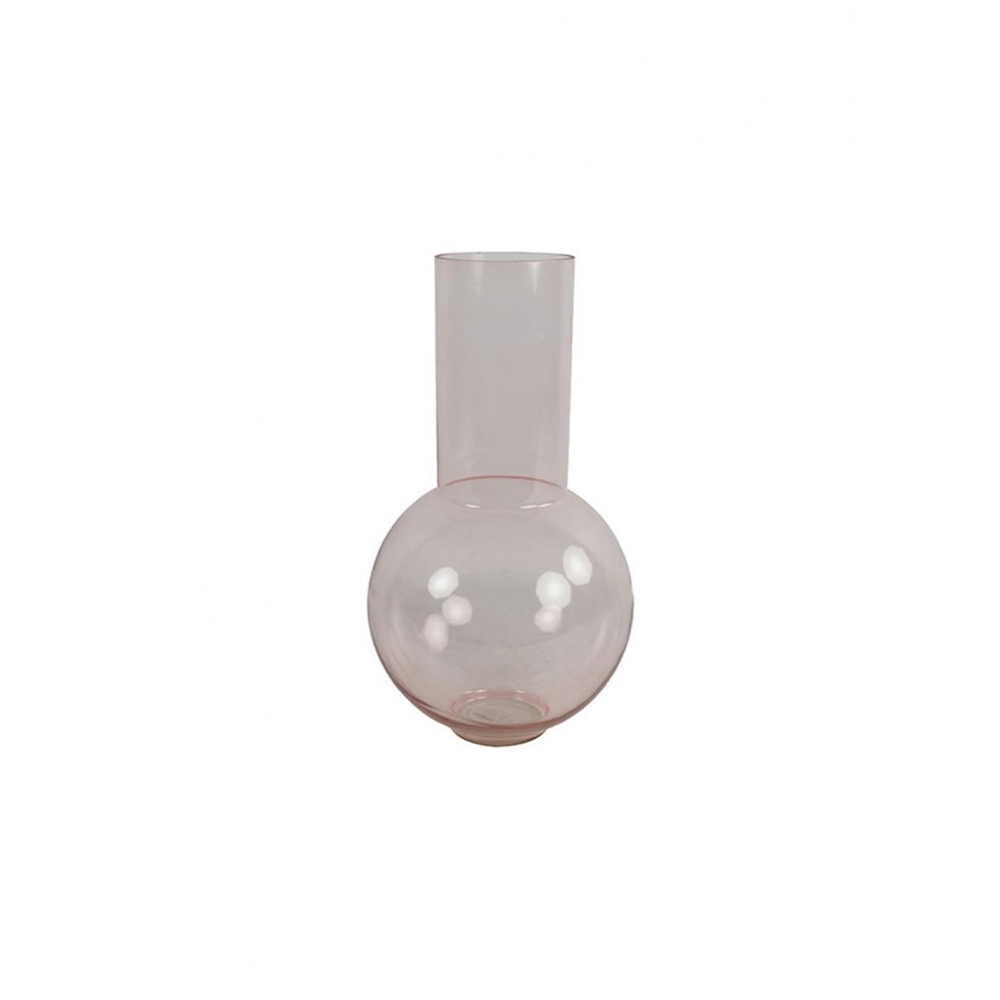 Βάζο γυαλ.μπουλ σωλήνας αν.ροζ 25Χ44 Plastona 013.787857