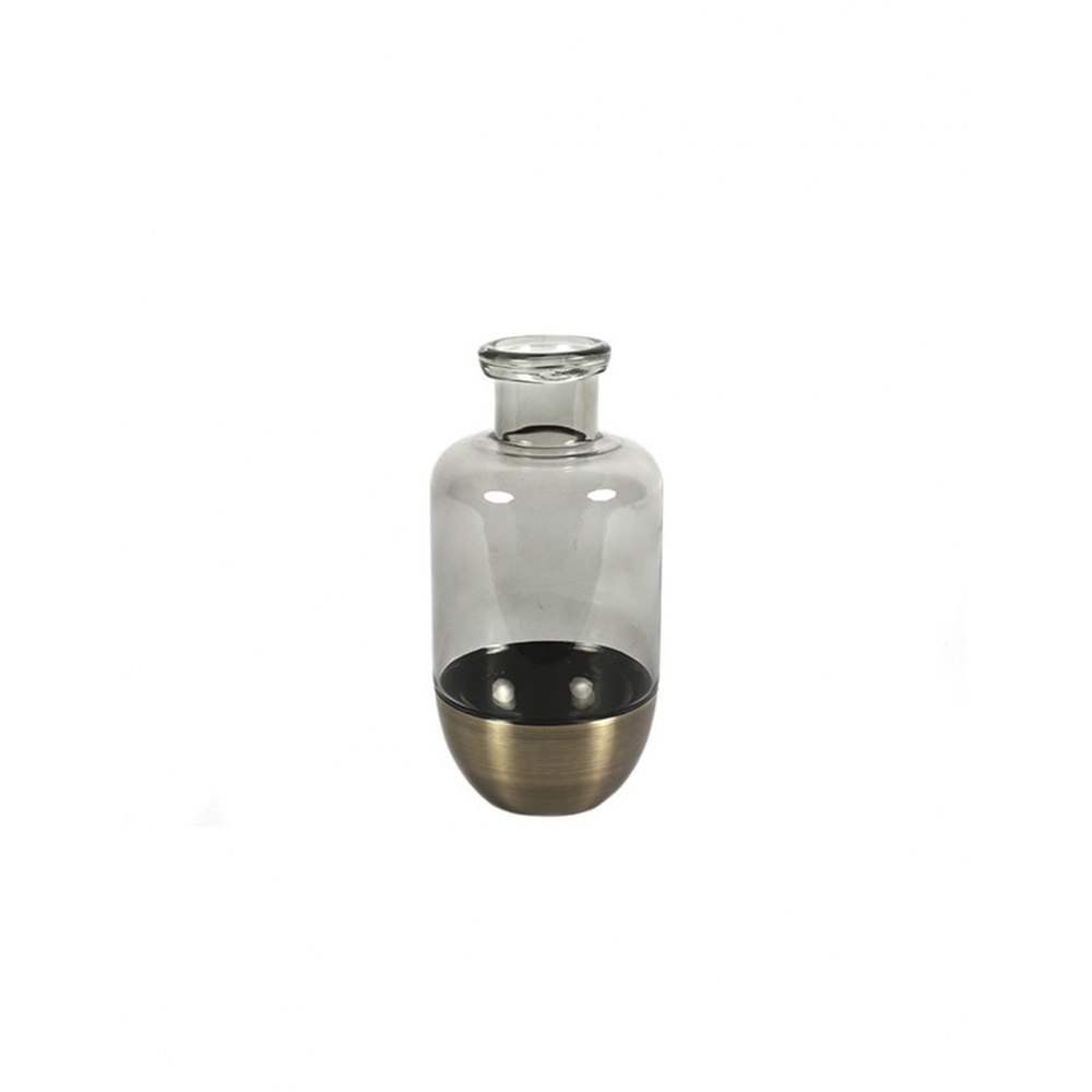 Βάζο γυαλ.Naomi με χρυσό 13Χ25 Plastona 013.783849
