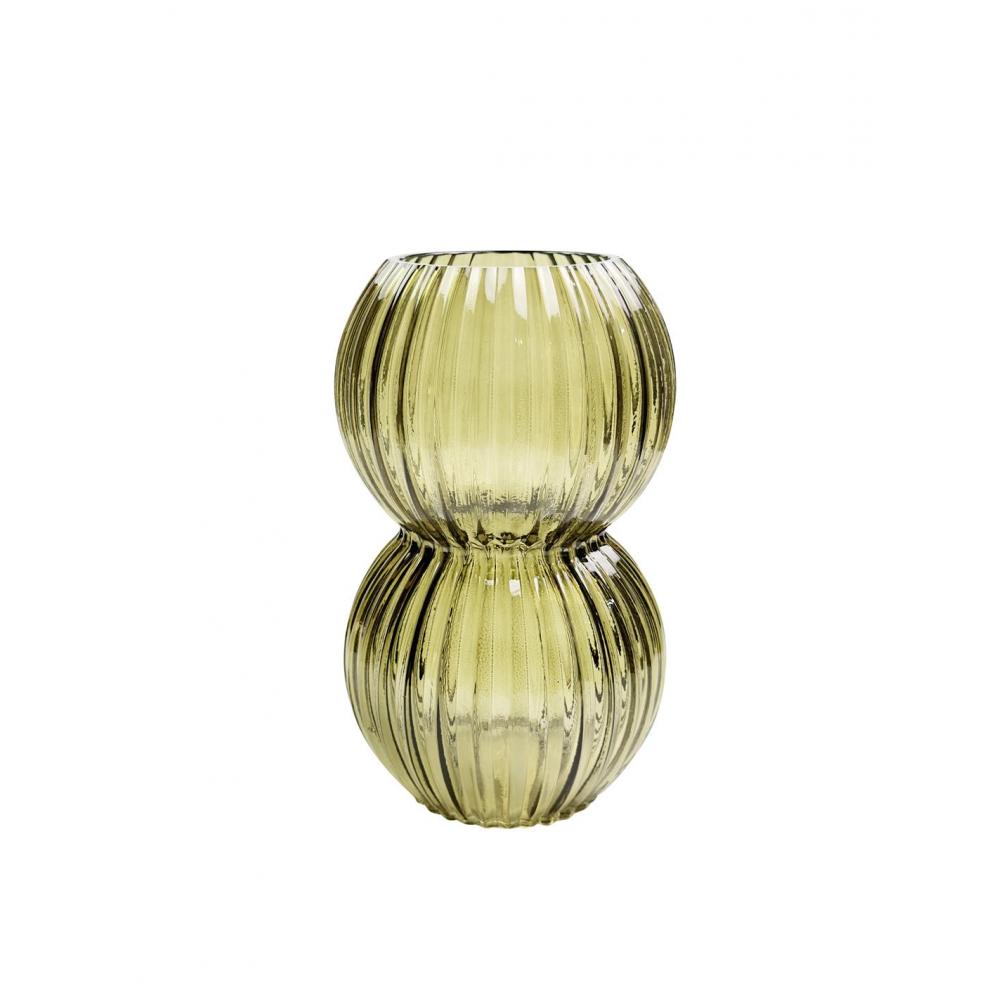 Βάζο γυαλ. Πράσινο Φ11,5Η20cm Plastona 00.03.32506