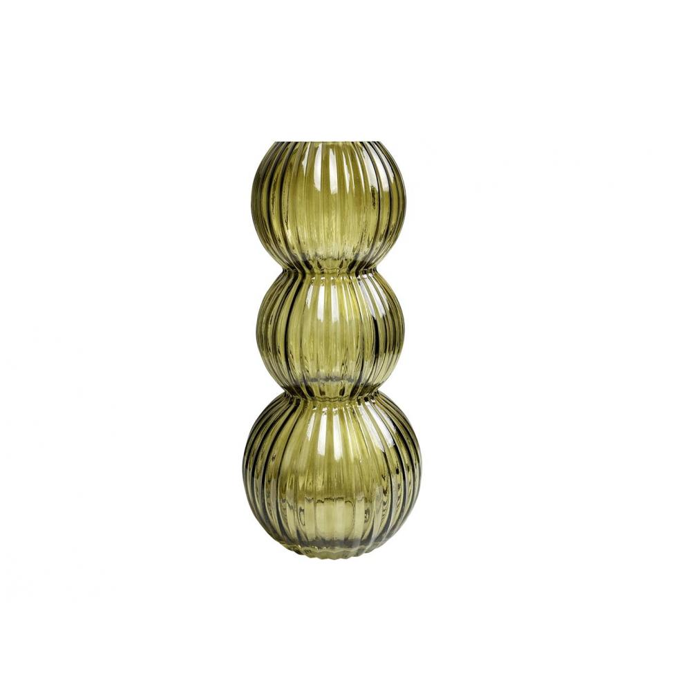 Βάζο γυαλ. Πράσινο Φ14,5 Η32,5cm Plastona 00.03.32504