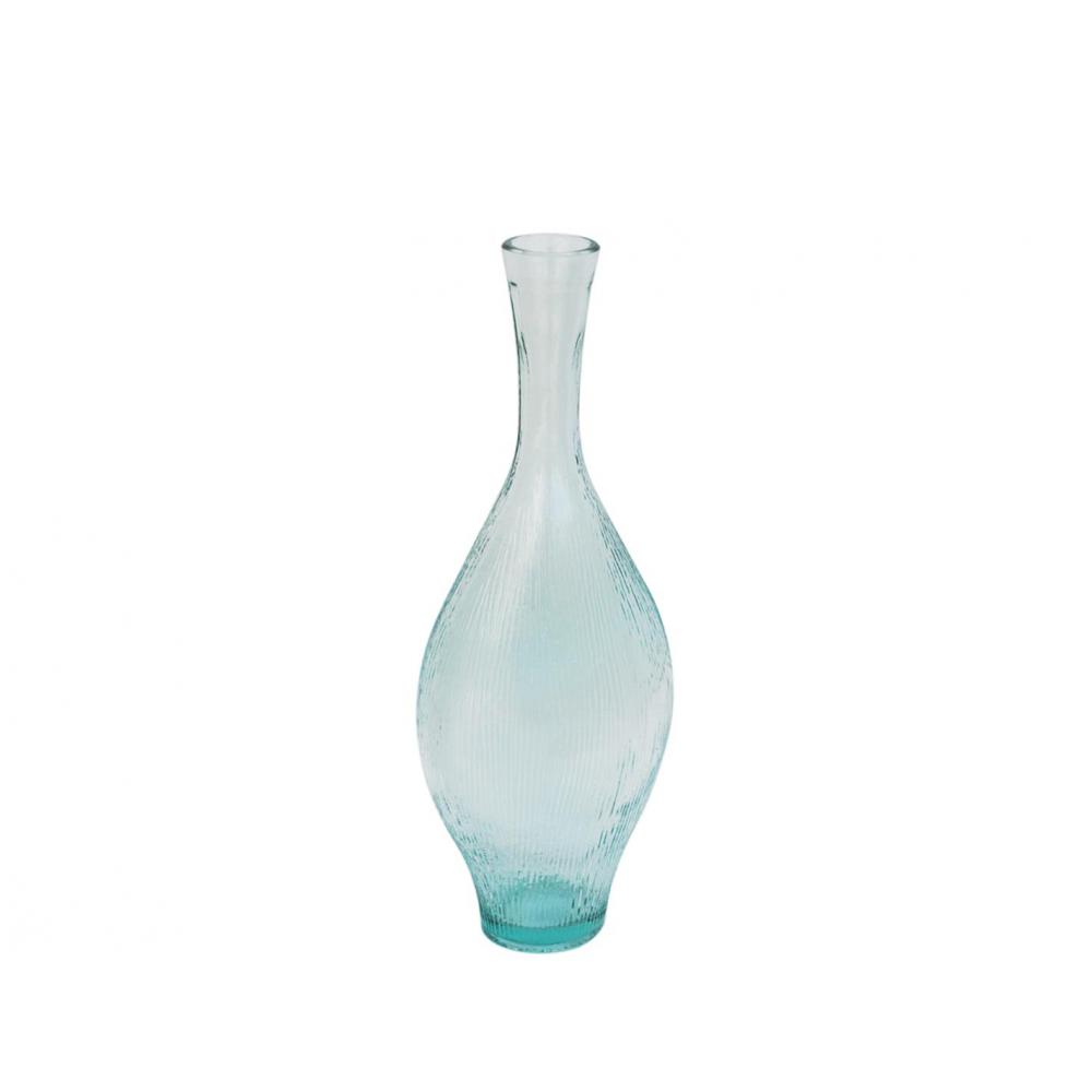 Βάζο γυάλ.recycled Διάφανο Η40cm Plastona 028.6019