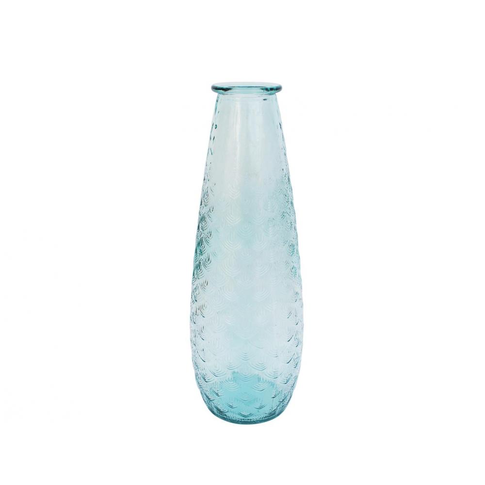 Βάζο γυάλ.recycled διάφανο Η55cm Plastona 028.6048
