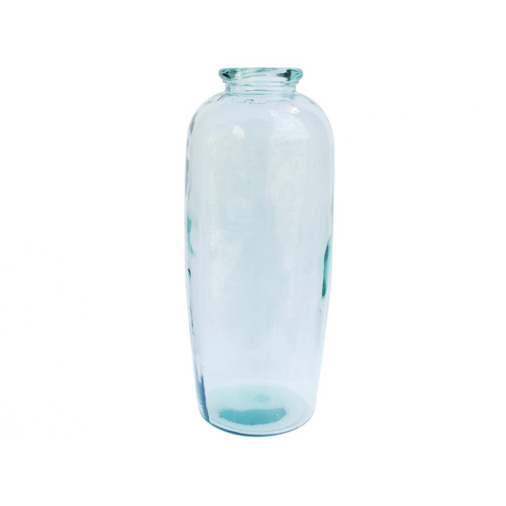 Βάζο γυάλ.recycled Διάφανο Η70cm Plastona 028.6044