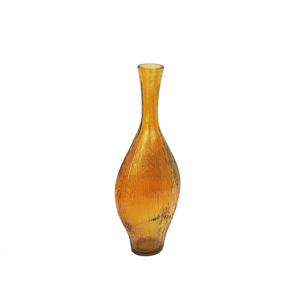 Βάζο γυάλ.recycled μελί Η40cm Plastona 028.6085C026