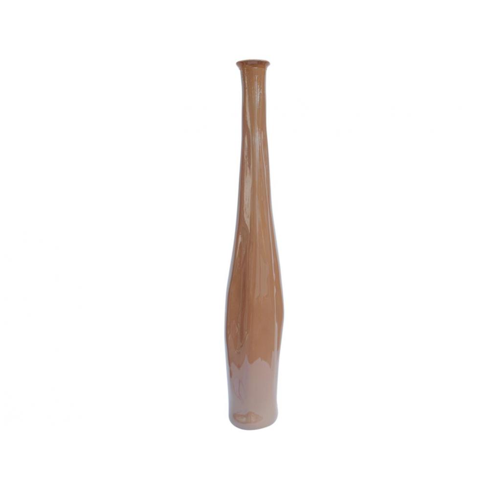 Βάζο γυάλ.recycled moca γαλ. Η100cm Plastona 028.6088CL05