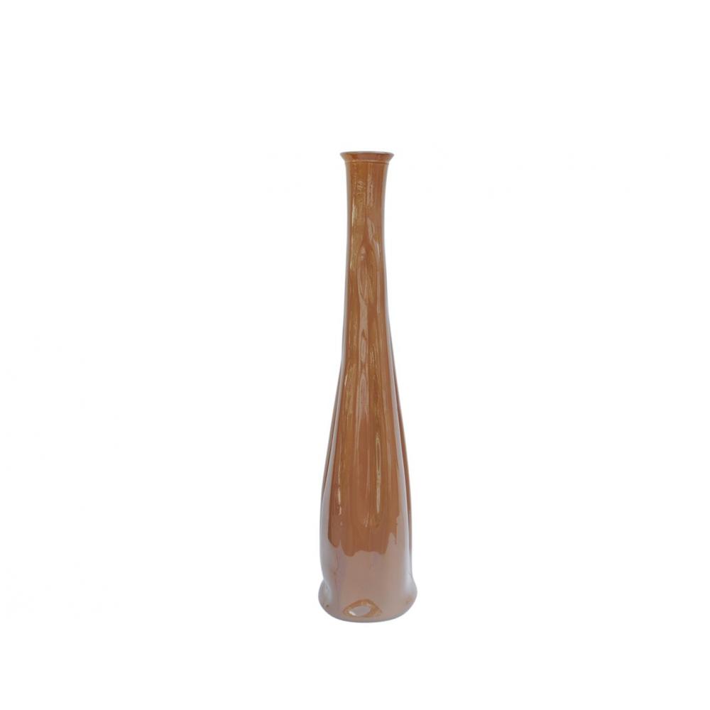 Βάζο γυάλ.recycled moca γαλ. Η80cm Plastona 028.6087CL05