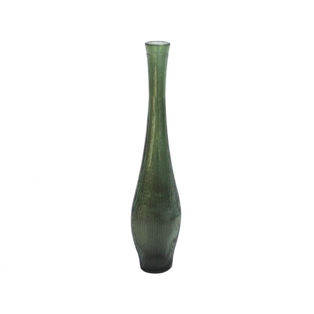 Βάζο γυάλ.recycled Μονολούλ.πράσινο Η50cm Plastona 028.6084C041