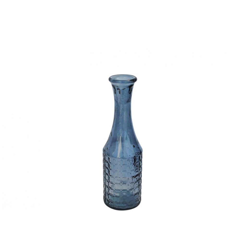 Βάζο γυάλ.recycled μπλε Η40cm Plastona 028.6019C009