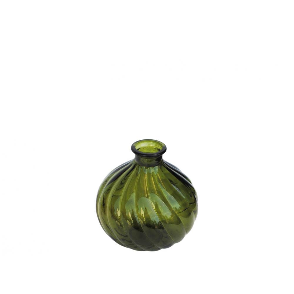 Βάζο γυάλ.recycled πράσινο Η17cm Plastona 028.6059C012