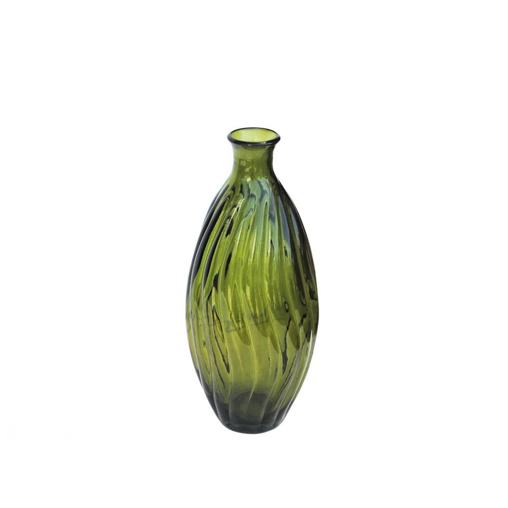 Βάζο γυάλ.recycled πράσινο Η31cm Plastona 028.6058C012