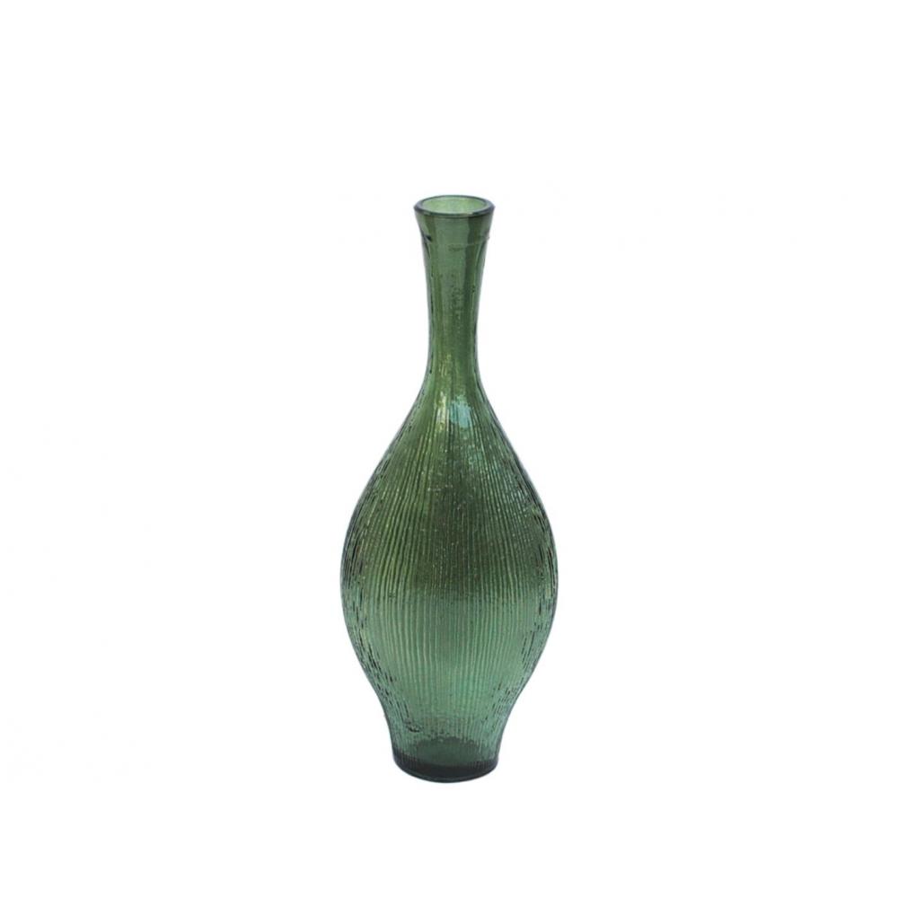 Βάζο γυάλ.recycled πράσινο Η40cm Plastona 028.6019C044