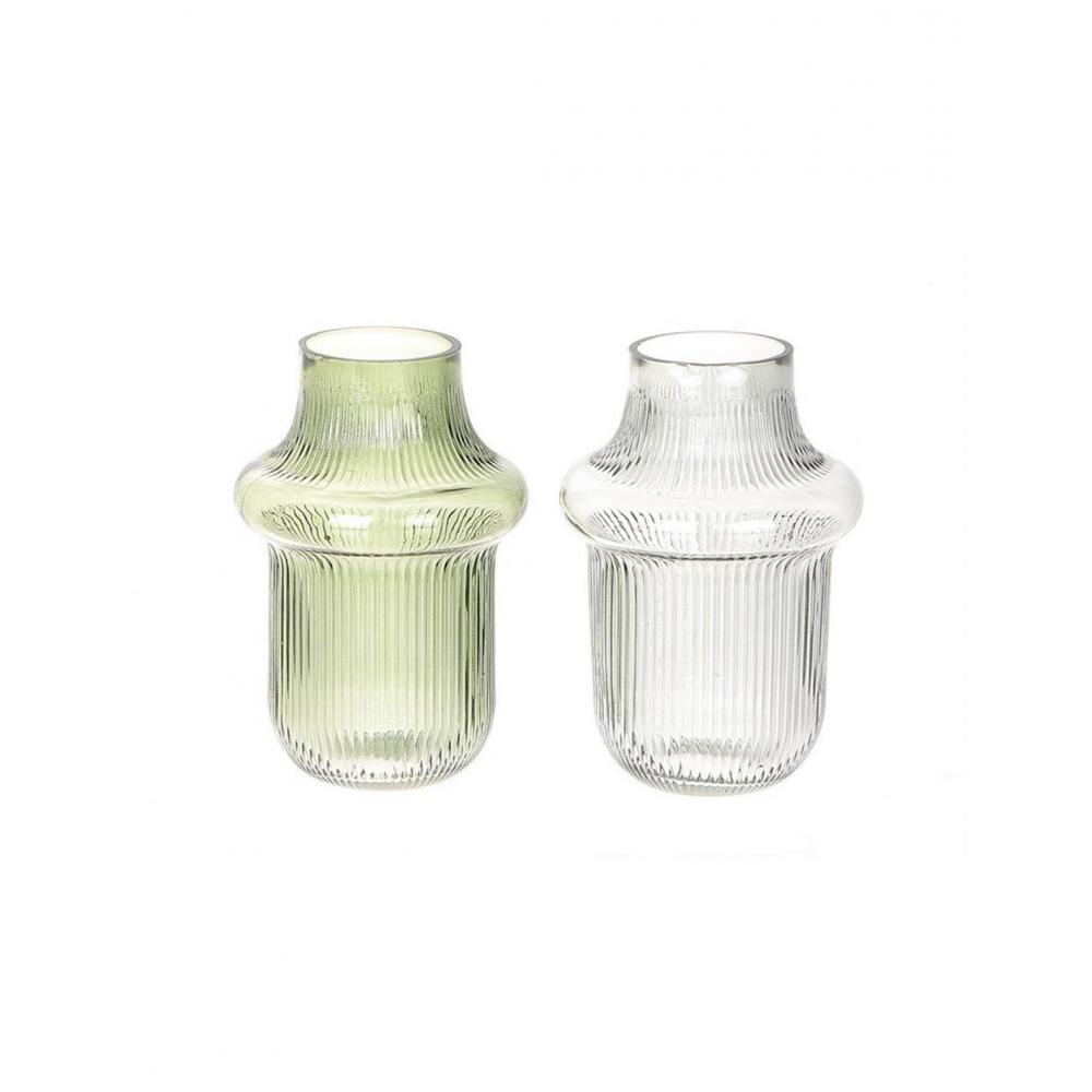 Βάζο γυάλινο 2χρωμ. Φ15Η21cm Plastona 012.862424040