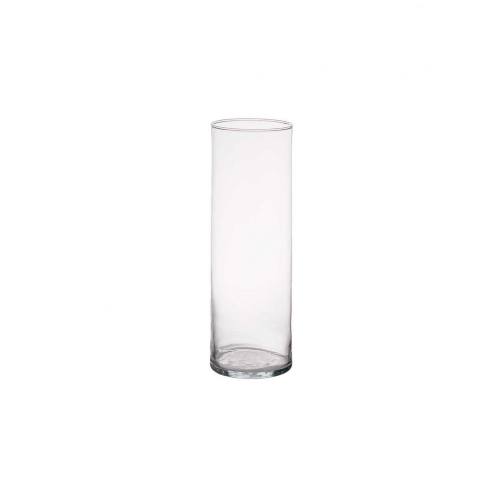 Βάζο κυλινδρικό γυαλ.Φ10Η30cm Plastona 029.82178
