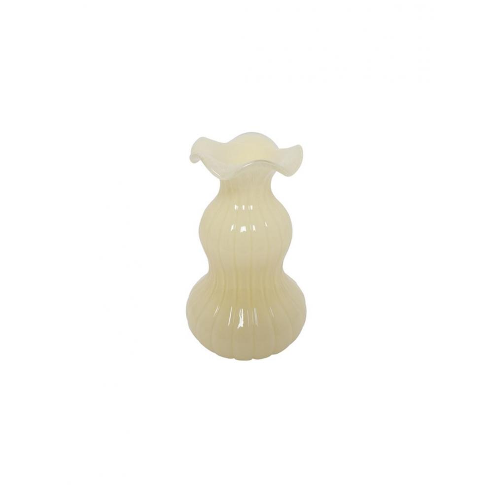 Βάζο γυάλινο κίτρινο Φ15Η25cm Plastona 013.818063