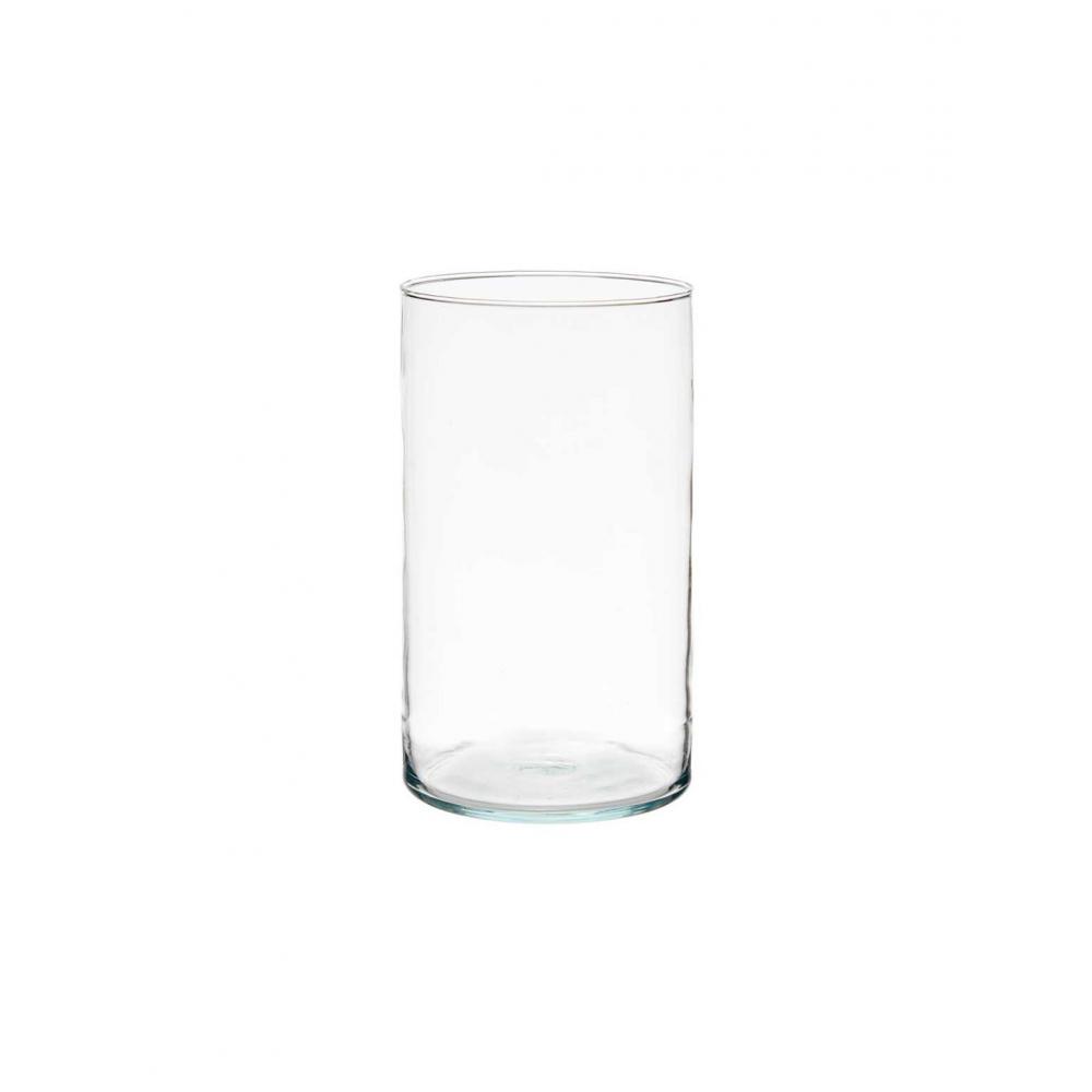 Βάζο κυλινδρικό γυαλ.Φ17Η30,5cm Plastona 029.82165