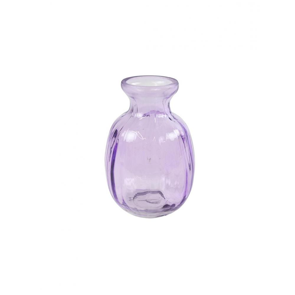 Βάζο γυάλινο μωβ Φ7,5Η11CM Plastona 013.802287