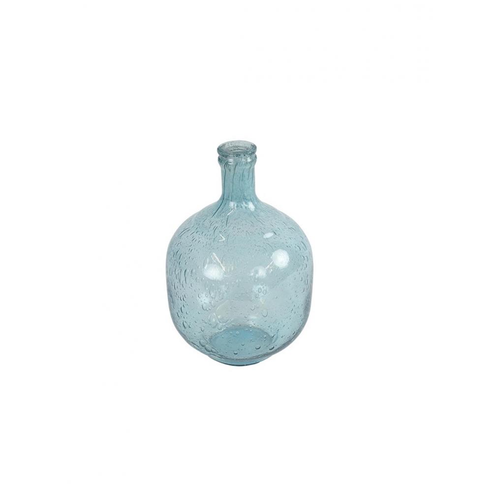 Βάζο γυάλινο μπλε Φ15,5Χ25CM Plastona 013.803599