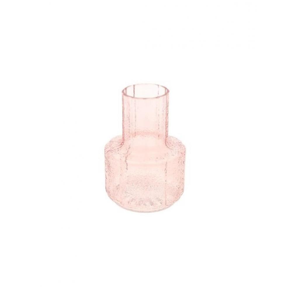 Βάζο γυάλινο ροζ 13,5x19cm Plastona 012.862624029