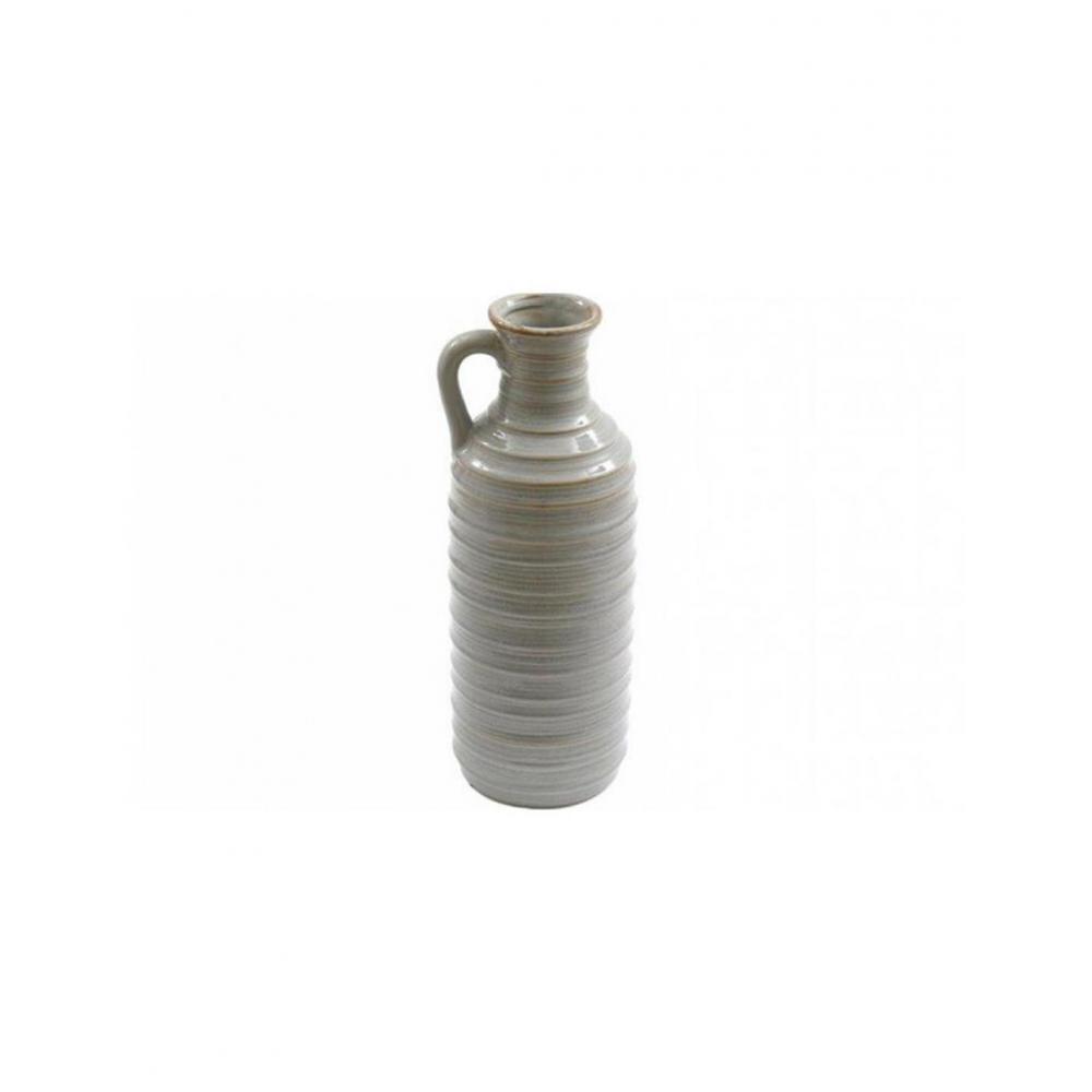 Βάζο /κανάτα κεραμ.αν.γκρι 13.5X34,5 Plastona 014.OR6189